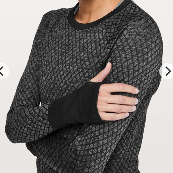 Lululemon Rest Less Pullover Long Sleeve Size 2 Color: black/grey - Picture 3 of 9